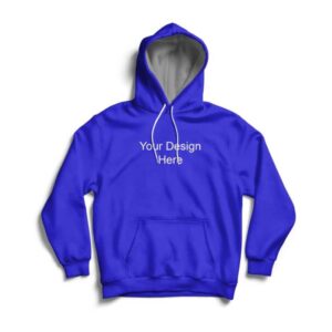 blue customized hoodie – 5 count
